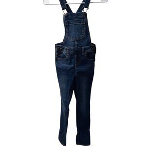 Cat and Jack Overall Children's Size M 7/8 Blue Denim Super Stretch Straight Leg